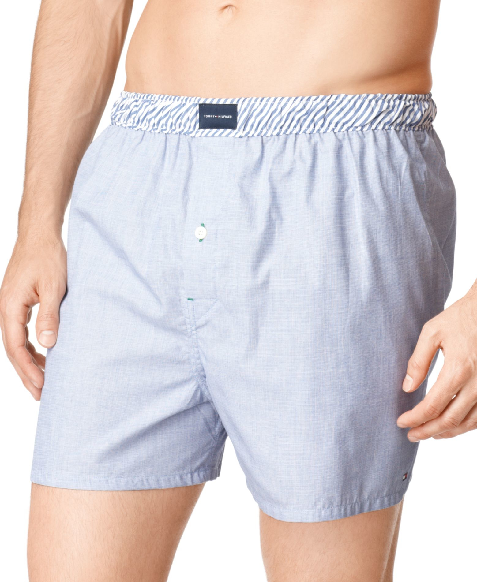 Tommy Hilfiger Men's Underwear, Woven Vineyard Boxer in Blue for Men Lyst
